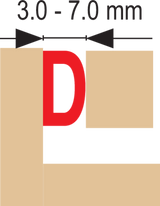 Lipni sandarinimo juosta langams, durims 100m, D-profilis, ruda (76767)