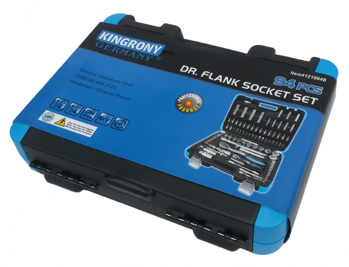 Galvučių rinkinys | 6.3 mm (1/4") + 12.5 mm (1/2") | 94 vnt. (KR121094B)