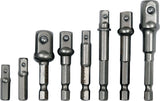 Набор адаптеров | с 1/4" (6,3 mm) на головки 1/4" - 3/8" - 1/2" | 8 шт.