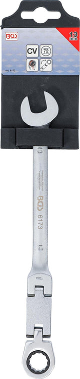 Kombinuotas raktas su terkšle | dvigubas šarnyras | 13 mm (6173)