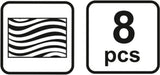 Grąžtų medžiui rinkinys | 3-10 mm | 8 vnt. (22381)