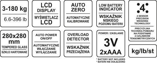 Svarstyklės vonios kambariui 2 in 1 | balta spalva | bluetooth (69206)