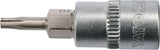 Antgalis įpresuotas į galvutę | 6.3 mm (1/4") | T-Star (Torx) T10 (YT-04302)