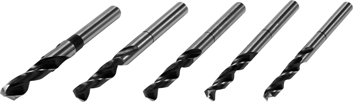 Grąžtų metalui rinkinys | 10 - 11 - 12 - 13 - 15 mm | 5 vnt. (YT-44622)