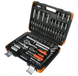 Galvučių ir raktų komplektas 94 dalių, 1/4" + 1/2" (KR121094C)