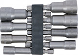 Antgalių / galvučių rinkinys šešiakampės | 6.3 mm (1/4") | 6 - 13 mm | 8 vnt. (2758)