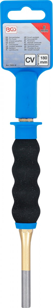 Išmušėjas bukas | neslidi ergonomiška rankena | 180 mm | 8 mm (74591-8)