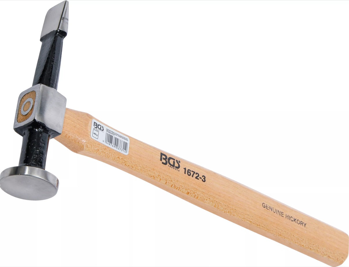 Kėbulo plaktukas | apvali, plokščia galva  / tiesus horizontalus galiukas (1672-3)