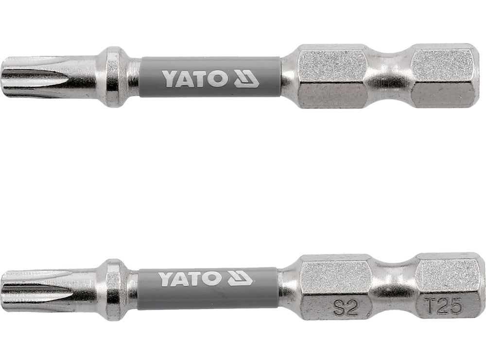 Antgaliai | 6,3 mm (1/4") | S2 Ni | T-Star (Torx) T25 | 50 mm | 2 vnt. (YT-78034)