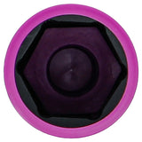 Galvutė smūginė ilga plonasienė | su plastikine apsauga | 12,5 mm (1/2") | 21.5 mm (7326)