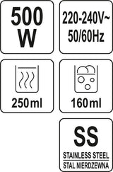 Pieno putų plakiklis | 500W (68470)