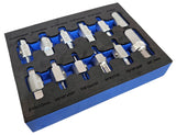 Alyvos išleidimo antgalių komplektas | 12,5 mm (1/2") | 12 vnt. (SK12M)