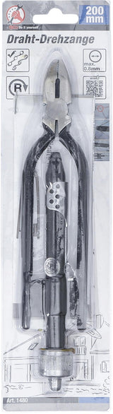 Armatūros susukimo replės  | su spyruokle | 200 mm (1480)