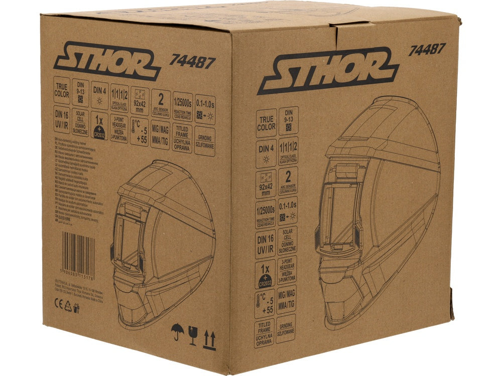 Automatiškai tamsėjanti suvirinimo kaukė / skydelis (74487)