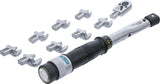 Sukimo momento veržliarakčio rinkinys | dinamometras | 6.3 mm (1/4") | 6 - 30 Nm | 10 vnt. (8856)