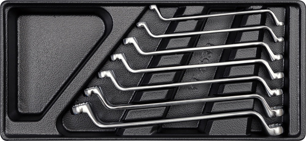 Įrankių rinkinys į vežimėlius-kilpinių raktų rinkinys 6-19 mm, 7vnt. (YT-5533)