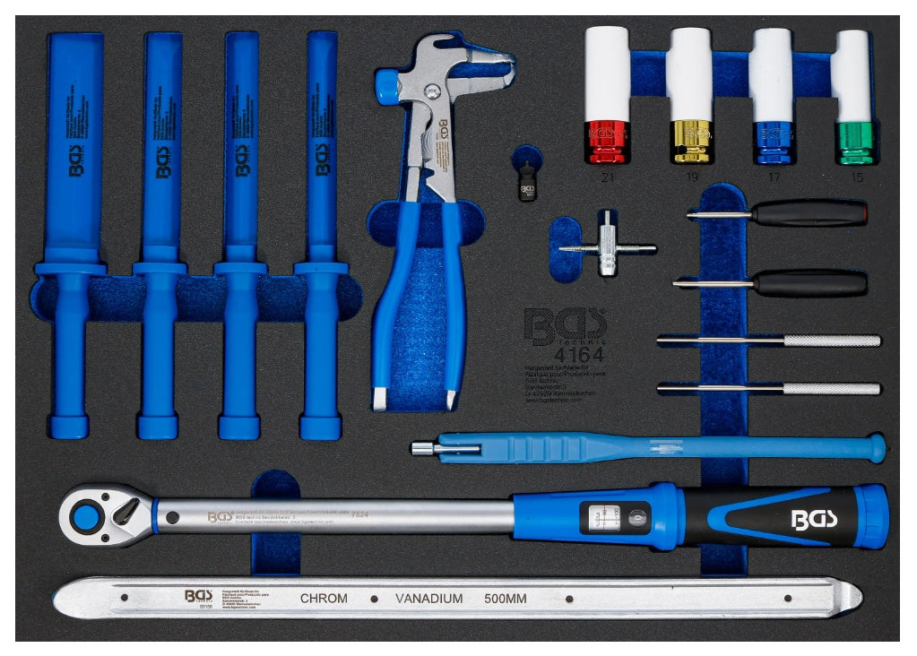 Tool Tray 3/3: Tools for Tyre Repair Service | 18 pcs (4164)