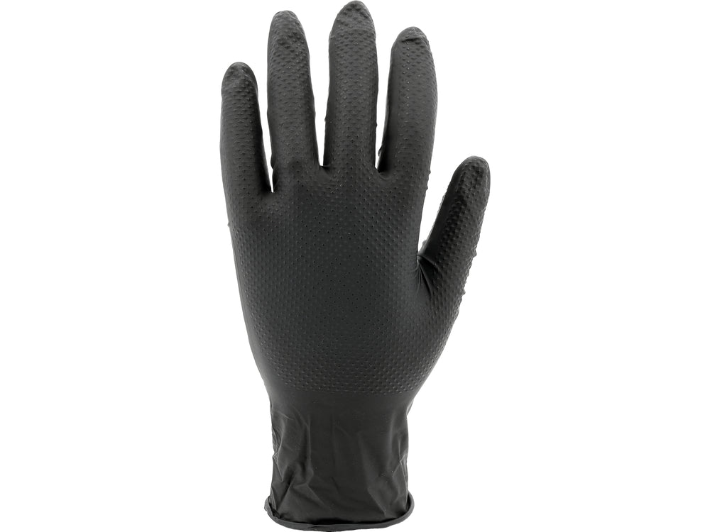 Vienkartinės nitrilinės pirštinės deimantine tekstūra | 50 vnt | dydis 2XL (11) (YT-74744)