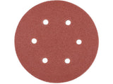Šlifavimo popierius {velcro) | 6 skylės | 150 mm / P80 | 50 vnt. (YT-834583)