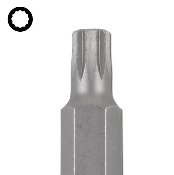 BIT | LENGTH 75 MM | 10 MM (3/8") DRIVE | SPLINE (FOR XZN) | M6 (4860)