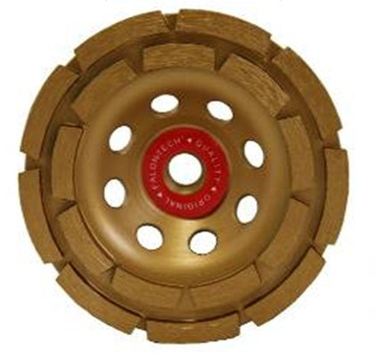 Deimantinis šlifavimo diskas | lėkštės tipo | dviejų eilių | M14x125 mm (DR0125B)