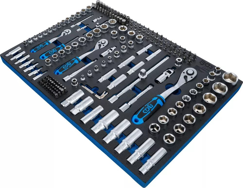 Įrankių dėklas 3/3: Galvučių rinkinys | 6.3 mm (1/4") / 10 mm (3/8") / 12,5 mm (1/2") | 192 vnt. (4036)