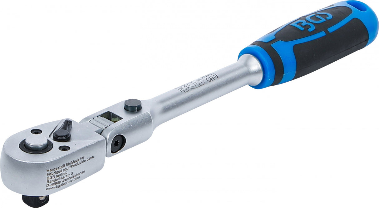 Flexible-head ratchet | with locking positions | 10 mm (3/8") | 245 mm (25131)