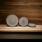 Dinnerware set STEPP | grey | ceramic | 3PCS. (STEPP)