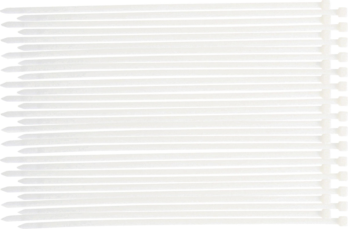 Suveržimo dirželių asortimentas | balti | 8,0 x 400 mm | 30 vnt. (80774)