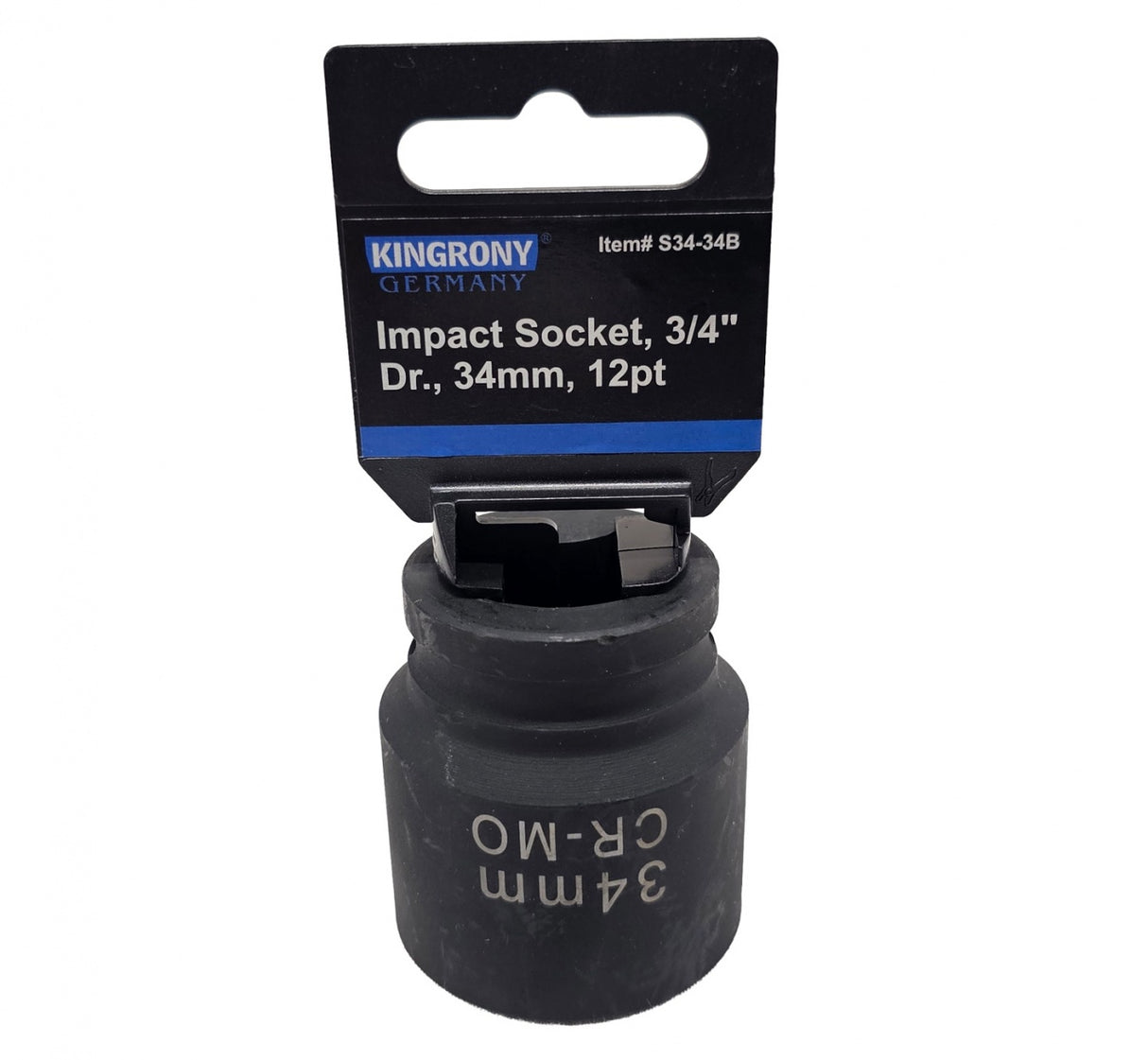 Galvutė smūginė | 12 kampų | 20 mm (3/4") | 34 mm (S34-34B)