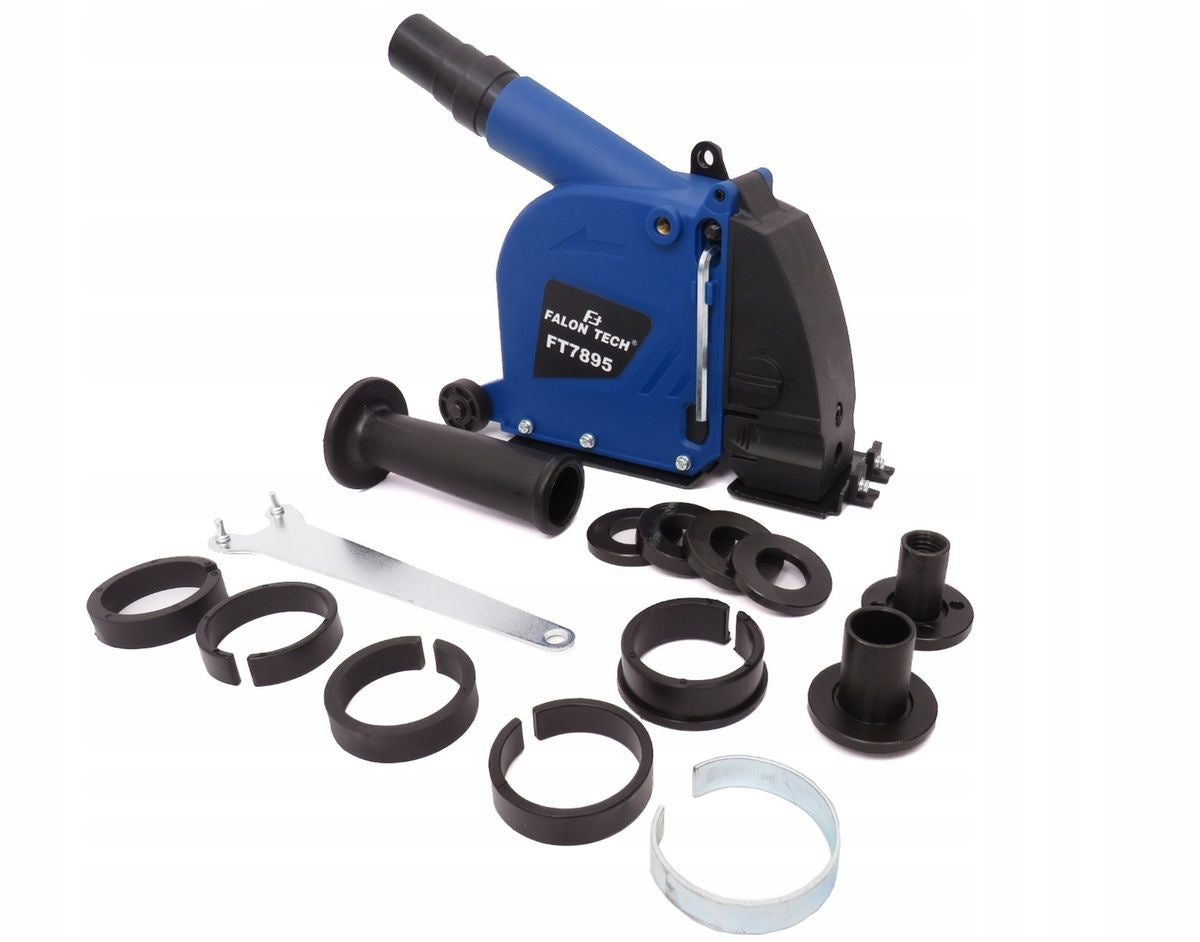 Apsauga nuo dulkių su ištraukimo anga | kampiniams šlifuokliams 115mm, 125mm. (SK7895)