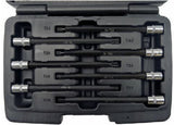 Įpresuotų antgalių rinkinys | 6.3 mm (1/4") | T-Star (Torx) S2 | T10 - T40 | 7 vnt. (S1107)