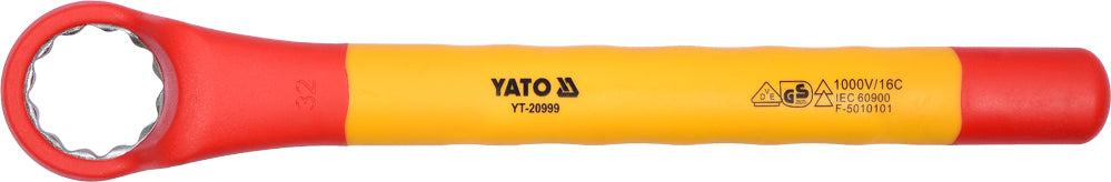 Izoliuotas veržliaraktis elektrikui kilpinis 32mm VDE (YT-20999)