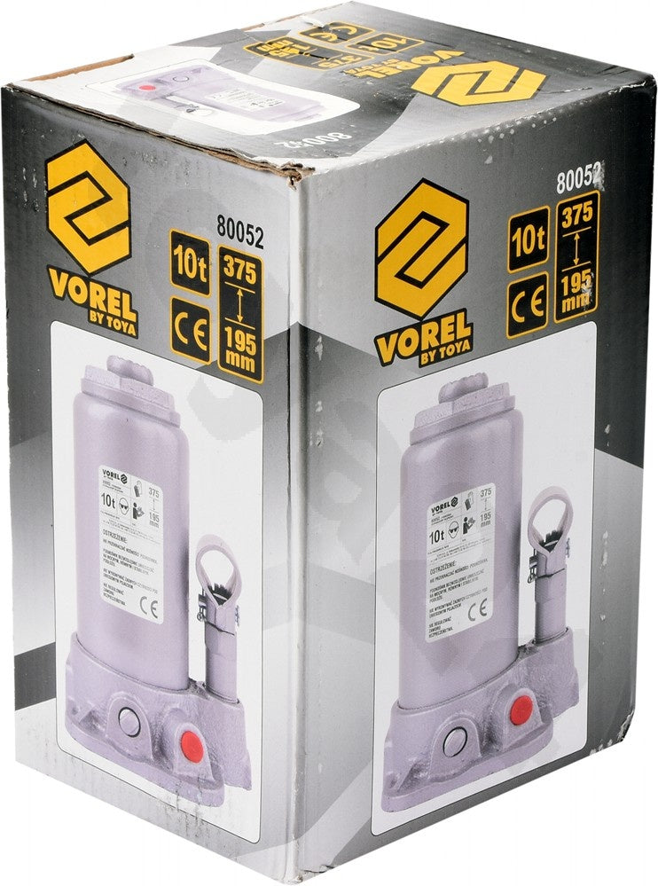 Hidraulinis domkratas 10t 195- 375 mm TÜV/GS/CE (80052)