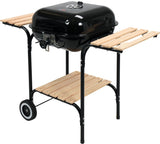 Lauko kepsninė / grilis | su dangčiu ir grotelėmis | medinės lentynos (99581)