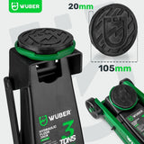 Domkratas su ratukais | hidraulinis | 2 gumos | 3 t (SK3026)