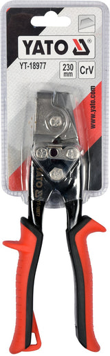 Replės skardai | skirtos jungti elementus iš lakštinio metalo | 230 mm (YT-18977)