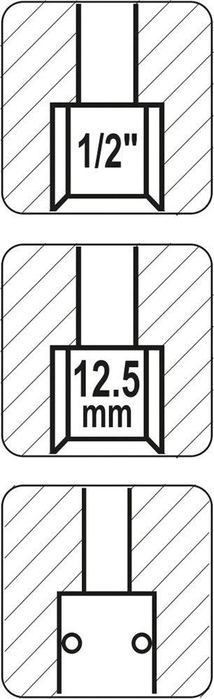 Greita jungtis 1/2" vidinis sriegis (lizdas) (YT-2395)
