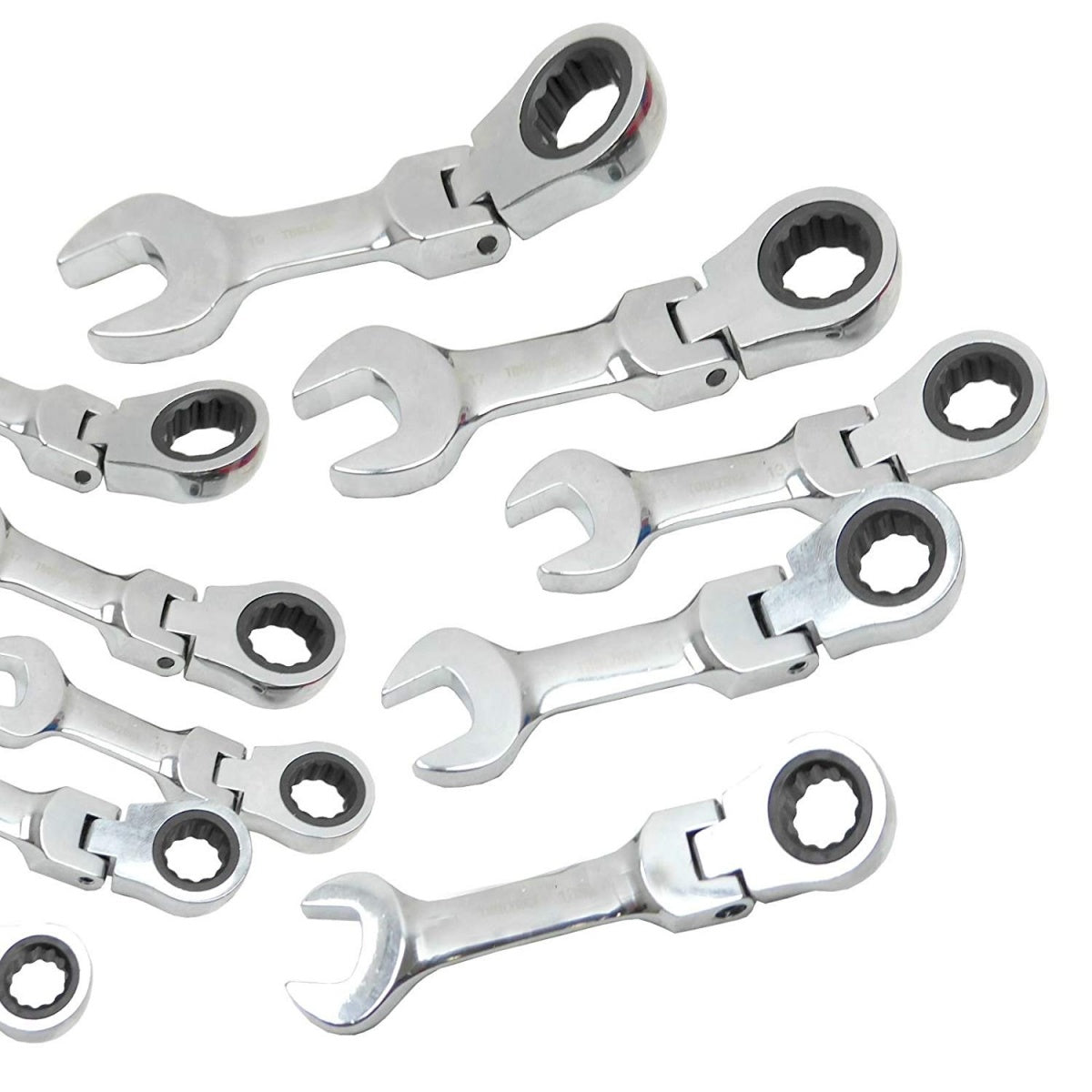 Terkšliniai raktai trumpi | šarnyriniai | 10/12/13/17/19  mm | 5 vnt. (RP5)