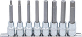 Įpresuotų antgalių rinkinys | 12.5 mm (1/2") | hex šešiakampis | 5 - 13 mm | 8 vnt. (5176)