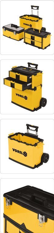 Dėžė įrankiams su ratukais | 3-jų dalių (78738)