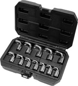 Šarnyrinių atvirų žiedinių veržliarakčių rinkinys | 10 mm (3/8") | 8 - 19 mm | 12 vnt. (YT-38550)