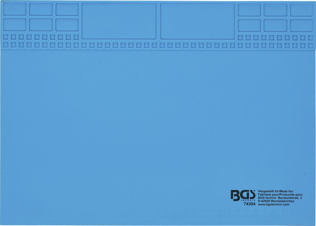 Silikoninis darbo kilimėlis | magnetinis | 350 x 245 x 3 mm (74304)