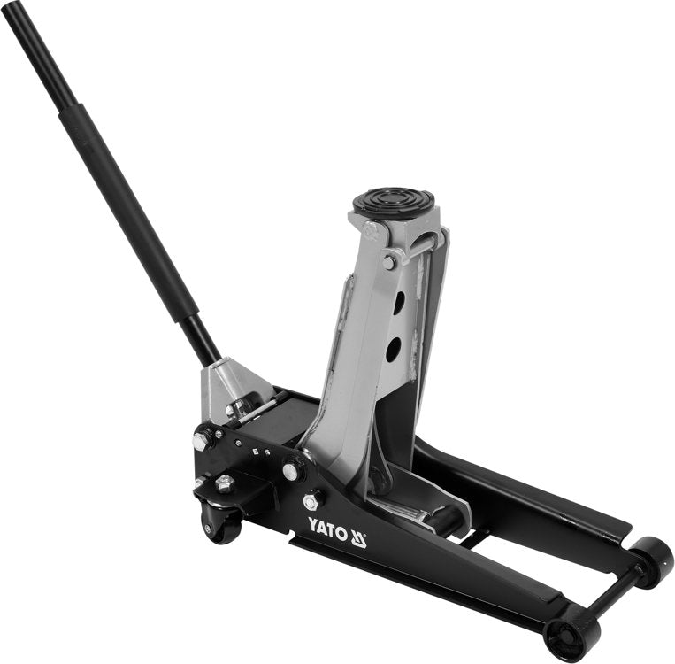 Domkratas ant ratukų | hidraulinis | žemo profilio | 85-520 mm | 2.5 t. (YT-17207)