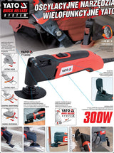 Daugiafunkcinė šlifavimo / pjovimo mašinėlė | su aksesuarais | 300 W (YT-82220)