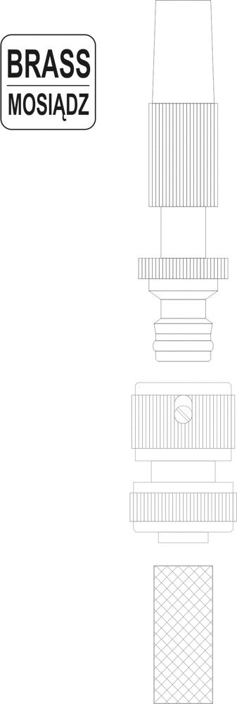 Laistymo antgalis žalvarinis (89090)