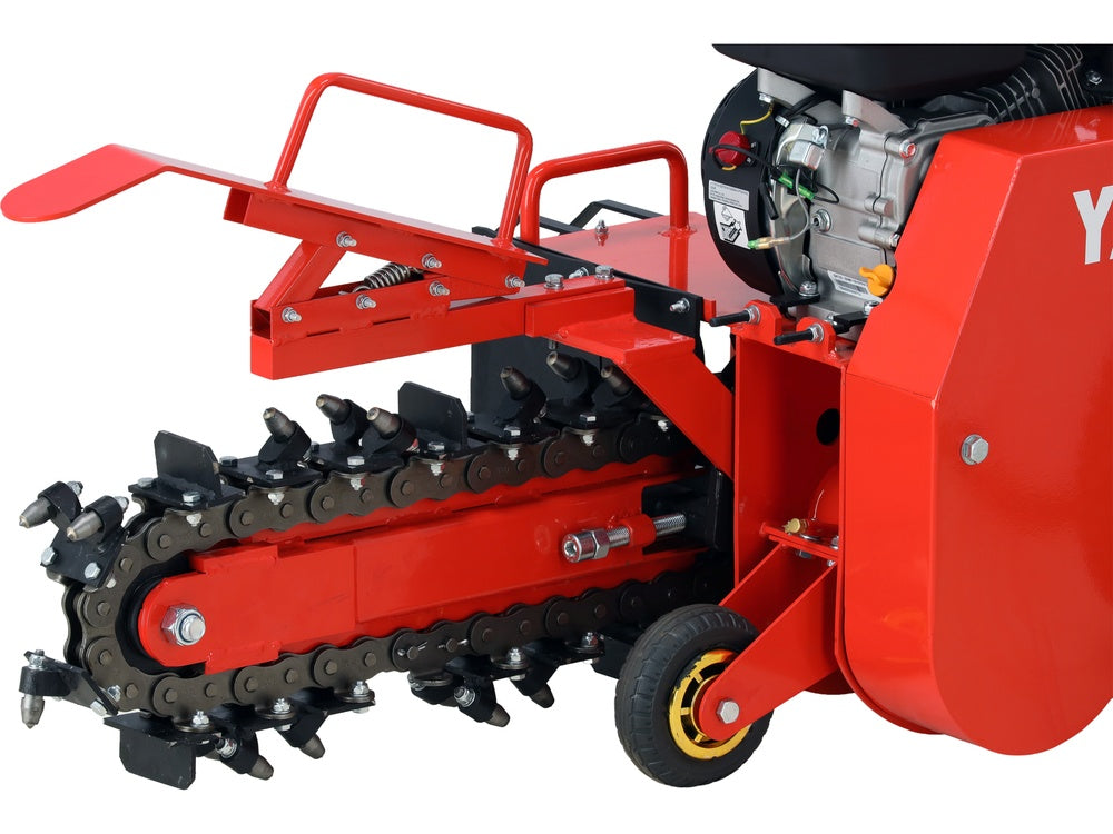 Benzinininis grandininis ekskavatorius tranšėjoms kasti | 196 CM3 | 450 mm (YT-86139)