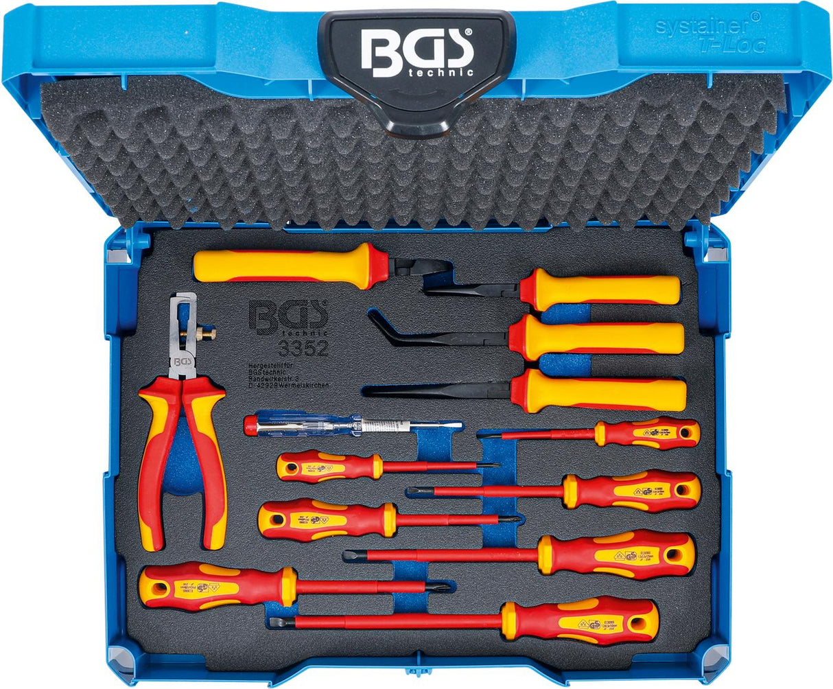 VDE replių / atsuktuvų rinkinys | BGS systainer® 13 vnt. (3355)