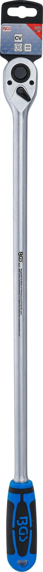 Reversinė terkšlė | ypač ilga | 12.5 mm (1/2") | 605 mm (637)