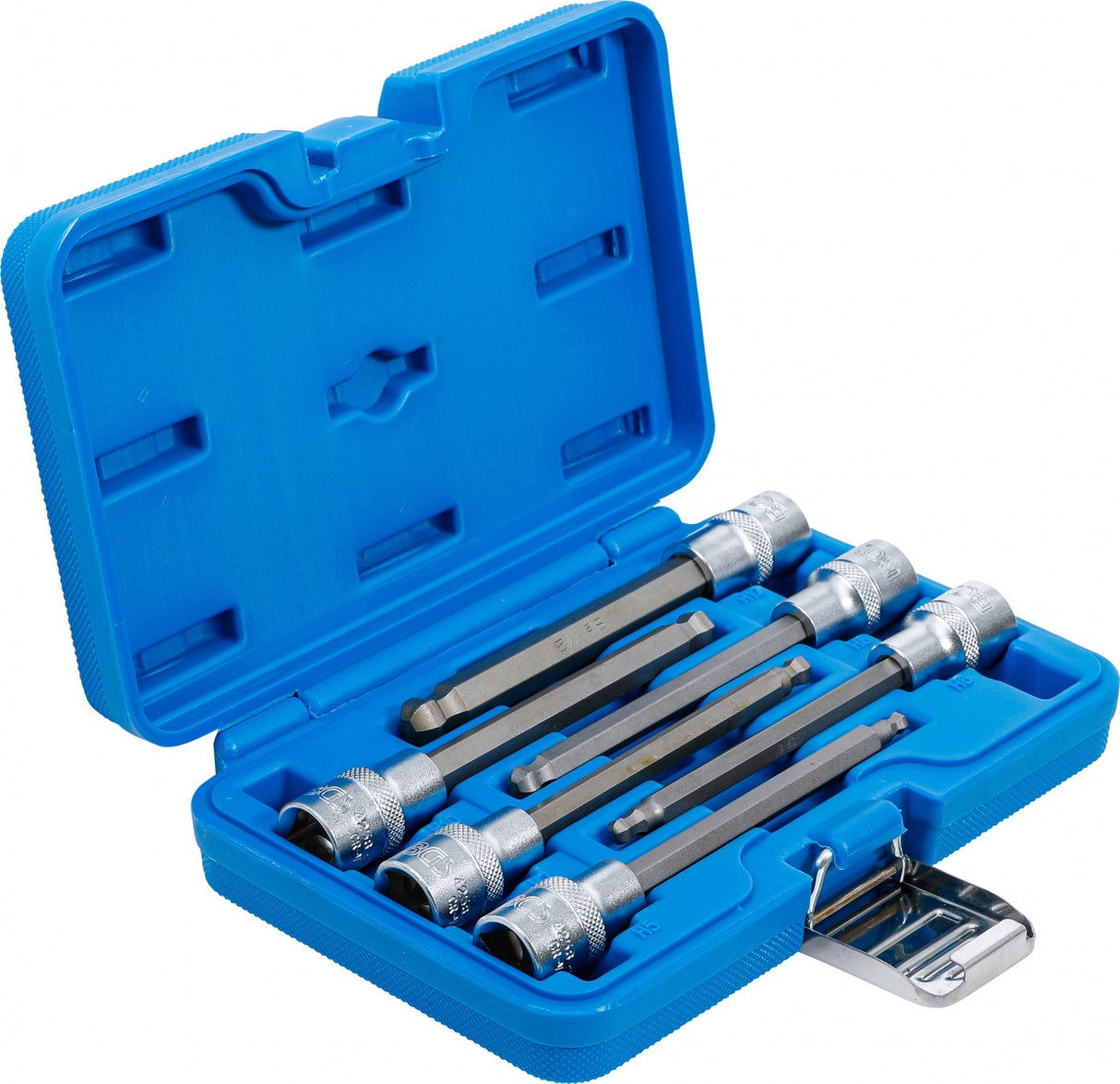 Įpresuotų antgalių rinkinys | 12,5 mm (1/2") | šarnyrinis Hex šešiakampis 5-12 mm | 6 vnt. (4258)